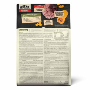 אקאנה סינגלס לכלב מכל הגזעים ברווז ואגס ללא דגנים 6 ק